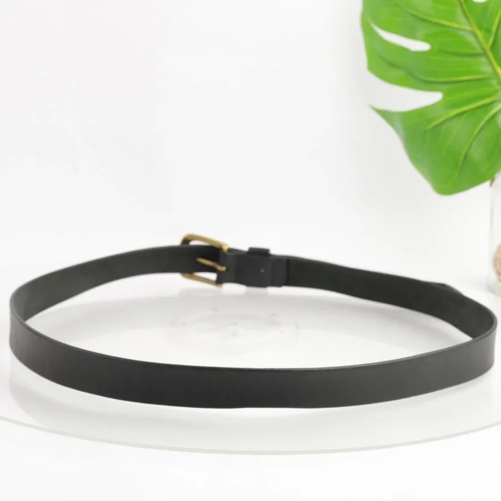 Duluth Mens Belt Size 44 2XL Black Leather 1 1/2